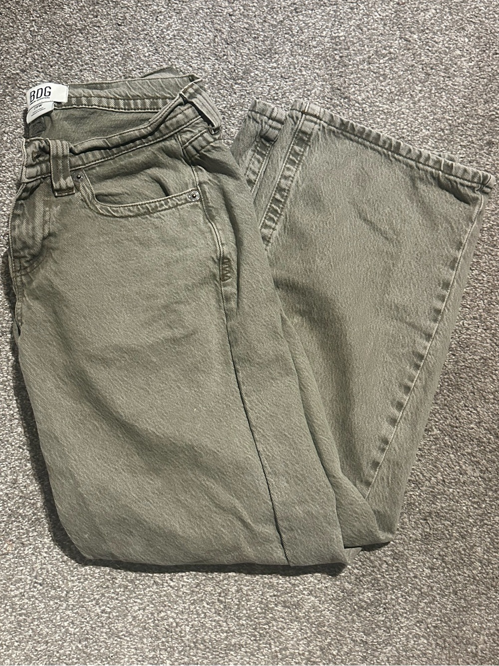 BDG Kayla Low-Rise Jeans Olive Tan 28